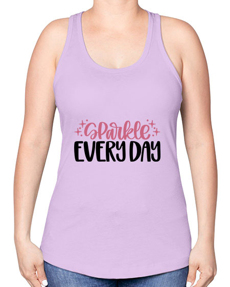 Sparkle Every Day Style 21# - beauty - fashion -Racerback Tank