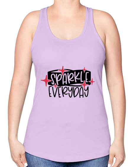 Sparkle Everyday Style 20# - beauty - fashion -Racerback Tank
