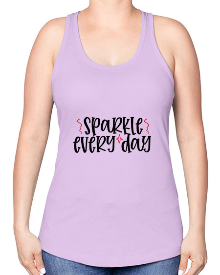 Sparkle every day design Style 220# - beauty - fashion -Racerback Tank