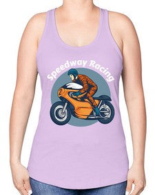 Speedway racing 64# - motorcycle -Racerback Tank