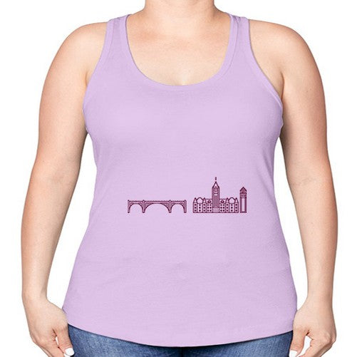 Spokane 1879# - cities -Racerback Tank
