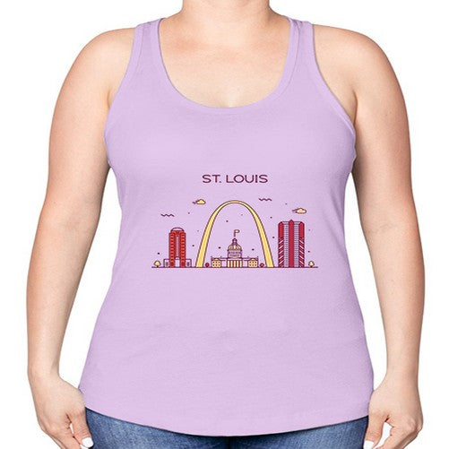 StLouis 1886# - cities -Racerback Tank