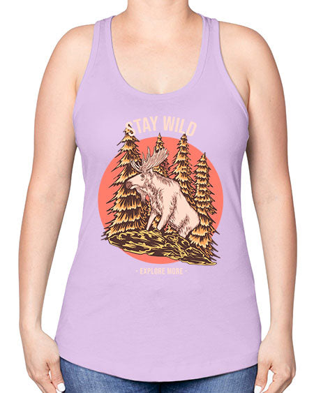 Stay Wild 16# - nature -Racerback Tank