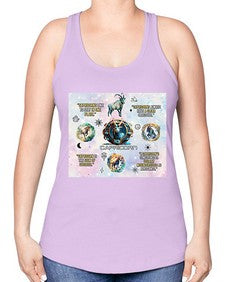 Straight Capricorn 471# - capricorn -Racerback Tank