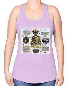 Straight Gemini 472# - gemini -Racerback Tank