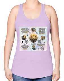 Straight Leo 473# - leo -Racerback Tank