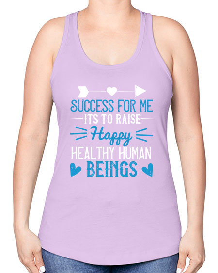 Success for me its to raise happy healthy human beings Style 212# - kids -Racerback Tank