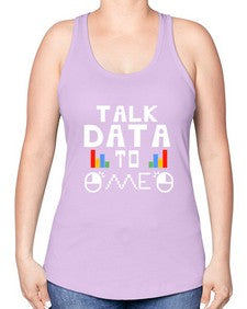 Talk dada to me 15# - computer -Racerback Tank