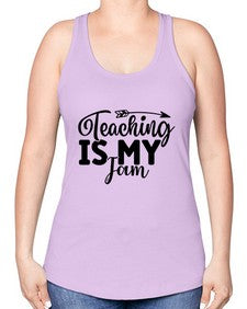 Teaching Is My Jam 1481# - teacher -Racerback Tank