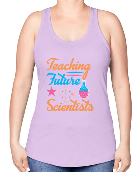 TeachingfuturescientistsScience tshirt design Sciencetshirtdesign 23# - general science -Racerback Tank