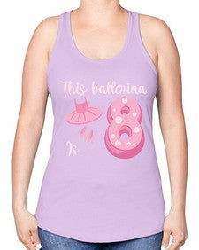 Th birthday ballet dancer ballerina 46# - ballet -Racerback Tank