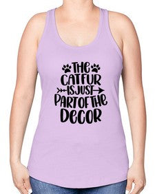 The Cat fur Is Just Part of Style 106# - cats -Racerback Tank