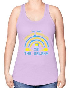 The best computer technician in the galaxy 13# - computer -Racerback Tank