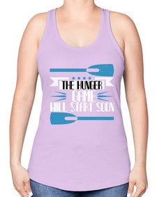 The hunger game will start 40# - boats -Racerback Tank