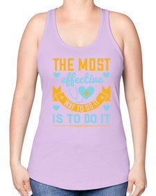 The most effective way to do it is to do it Style 1522# - nurse -Racerback Tank