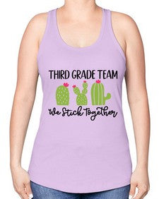 Third Grade Team 977# - third grade -Racerback Tank
