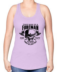This man is 1166# - skull and bones -Racerback Tank