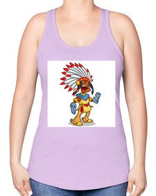 Thnksgvngindian 254# - cartoon general -Racerback Tank