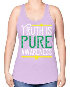 Truth is pure awareness Style 10# - Self awareness -Racerback Tank