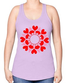 ValentineMandalaOPT 1194# - mandala -Racerback Tank