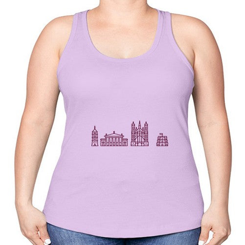 Vilnius 2080# - cities -Racerback Tank