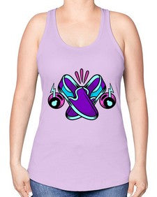 Walk the talk 261# - cartoon general -Racerback Tank