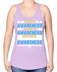 Walk with awareness Eat with awareness Breathe with awareness Style 9# - Self awareness -Racerback Tank