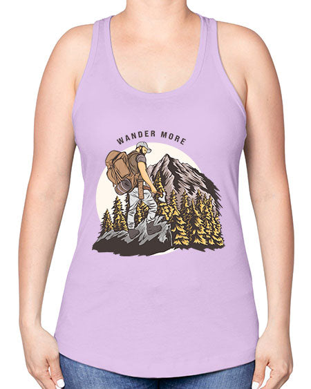 Wander More 3# - nature -Racerback Tank