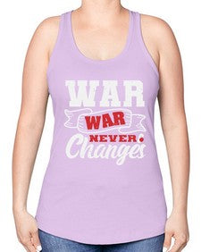 Warwar never changes 54# - video games -Racerback Tank