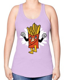 Weekend is near 265# - cartoon general -Racerback Tank
