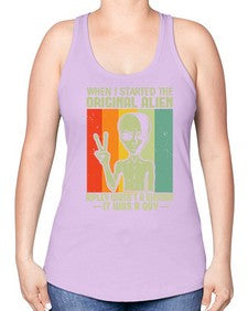 When I started the original alien 45# - ufo -Racerback Tank