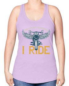 When life gets complicated 76# - motorcycle -Racerback Tank