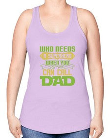 Who needs 266# - cartoon super hero -Racerback Tank