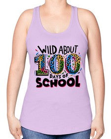 Wild about one hundred days 1011# - one hundred days -Racerback Tank
