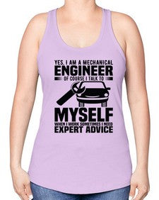 Yes I Am A Mechanical Style 1671# - engineer -Racerback Tank