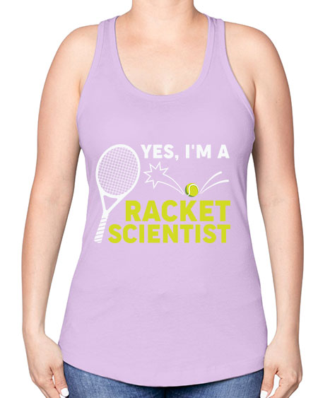 YesImARacketScientistScientistSkinite Scientist Skinite 1# - general science -Racerback Tank