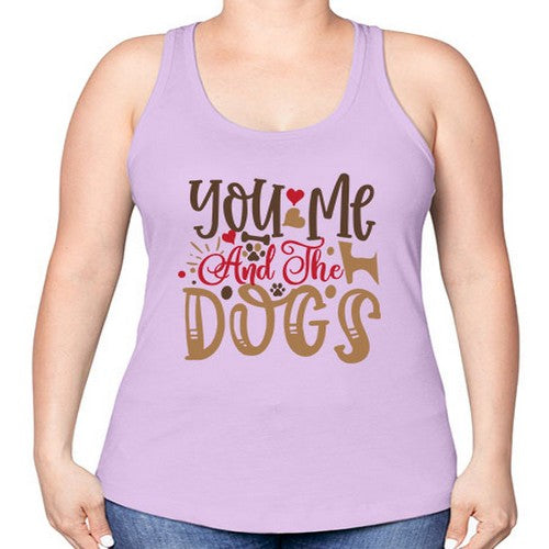 You Me And The Dogs Style 52# - dogs -Racerback Tank