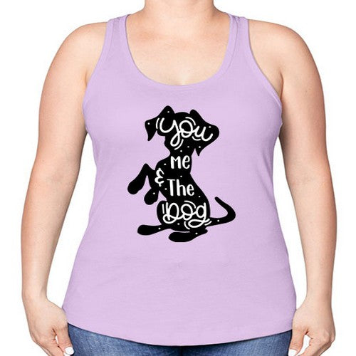 You Me The Dogs Style 4# - dogs -Racerback Tank