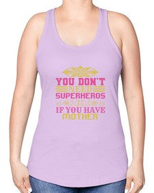 You dont need 270# - cartoon super hero -Racerback Tank