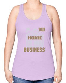 Your clean home is our Business Style 491# - cleaner -Racerback Tank