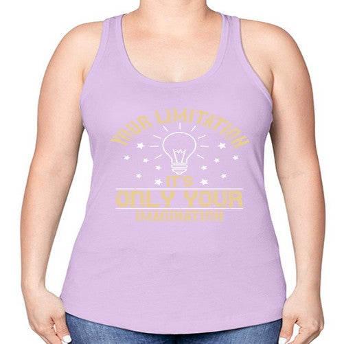 Your limitation—it’s only your imagination Style 1# - motivation -Racerback Tank