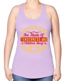 a mothers arms are made of tenderness and children sleep soundly in them 28# - parents day -Racerback Tank