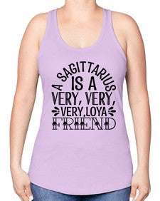 a sagittarius is very loyal 61# - sagittarius -Racerback Tank