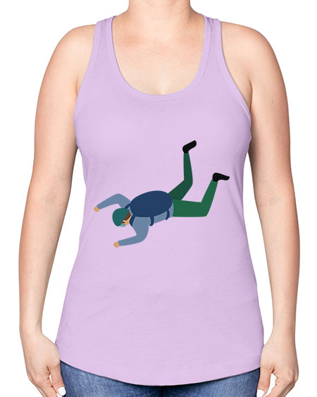 all in one 01# - parachute -Racerback Tank