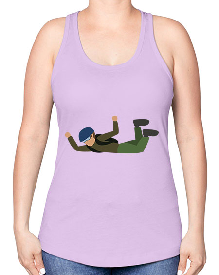 all in one 04# - parachute -Racerback Tank
