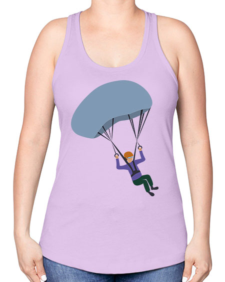 all in one 06# - parachute -Racerback Tank