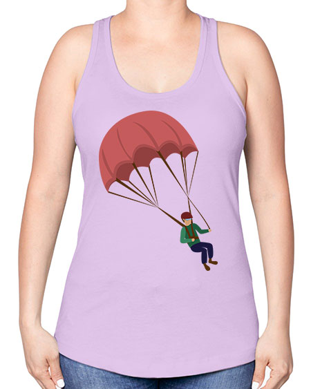 all in one 07# - parachute -Racerback Tank