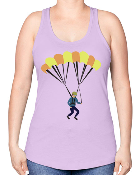 all in one 08# - parachute -Racerback Tank
