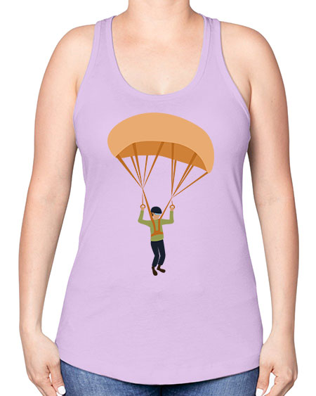 all in one 13# - parachute -Racerback Tank
