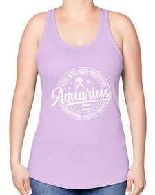 aquarius 77# - aquarius -Racerback Tank